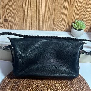 Brighton Black Leather Women's Shoulder Bag